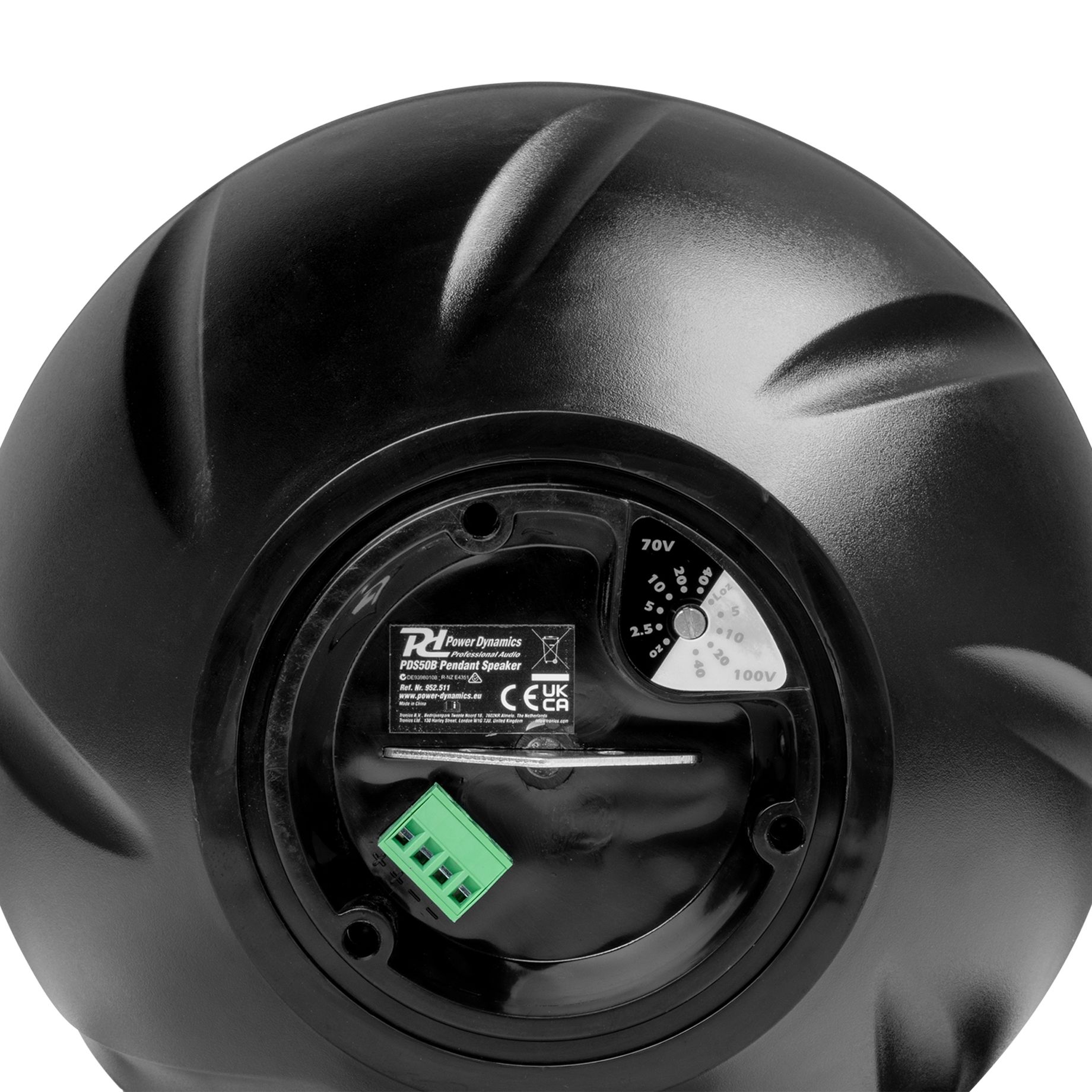 PDS50B Pendant Speaker 100V 6.5” Black