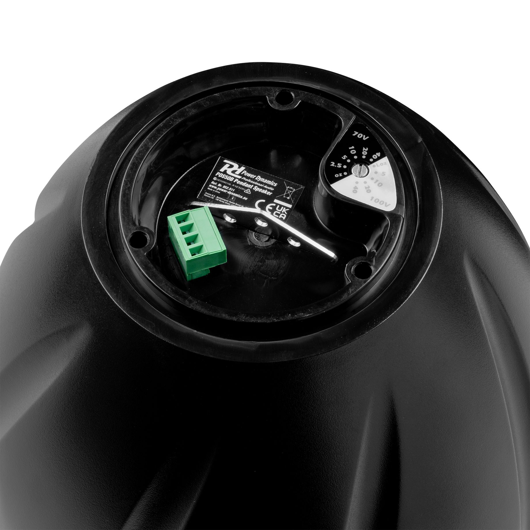 PDS50B Pendant Speaker 100V 6.5” Black