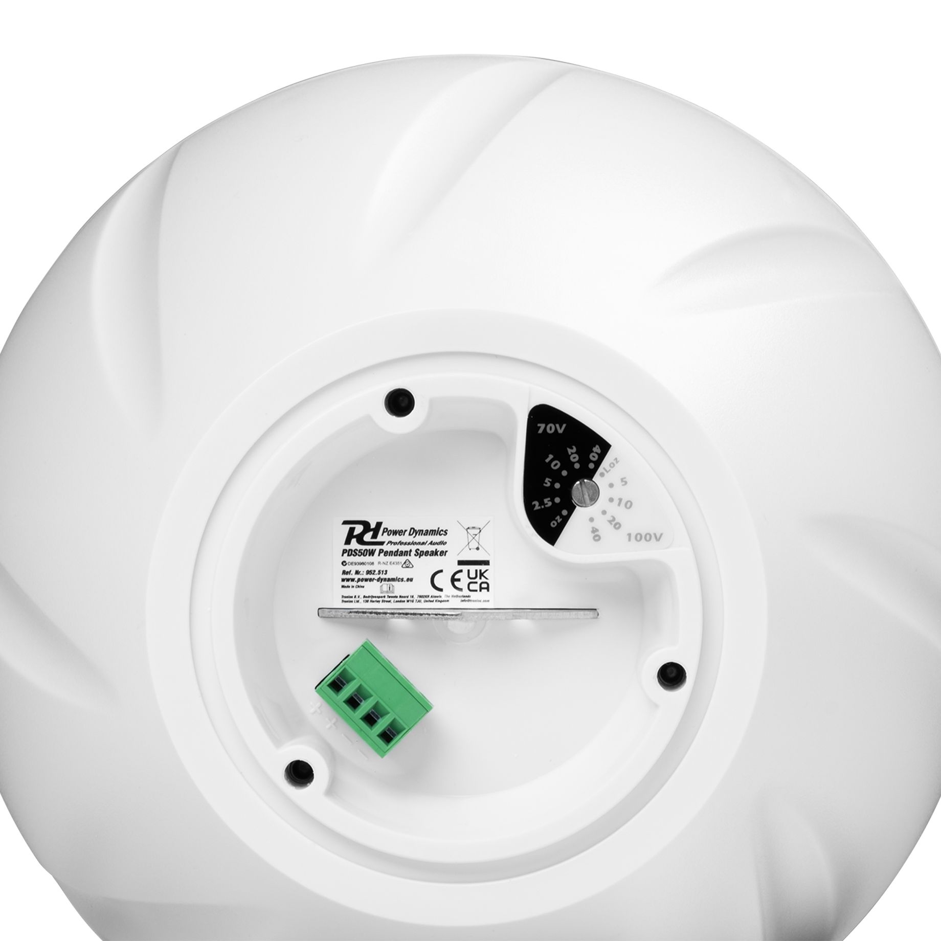 PDS50W Pendant Speaker 100V 6.5” White