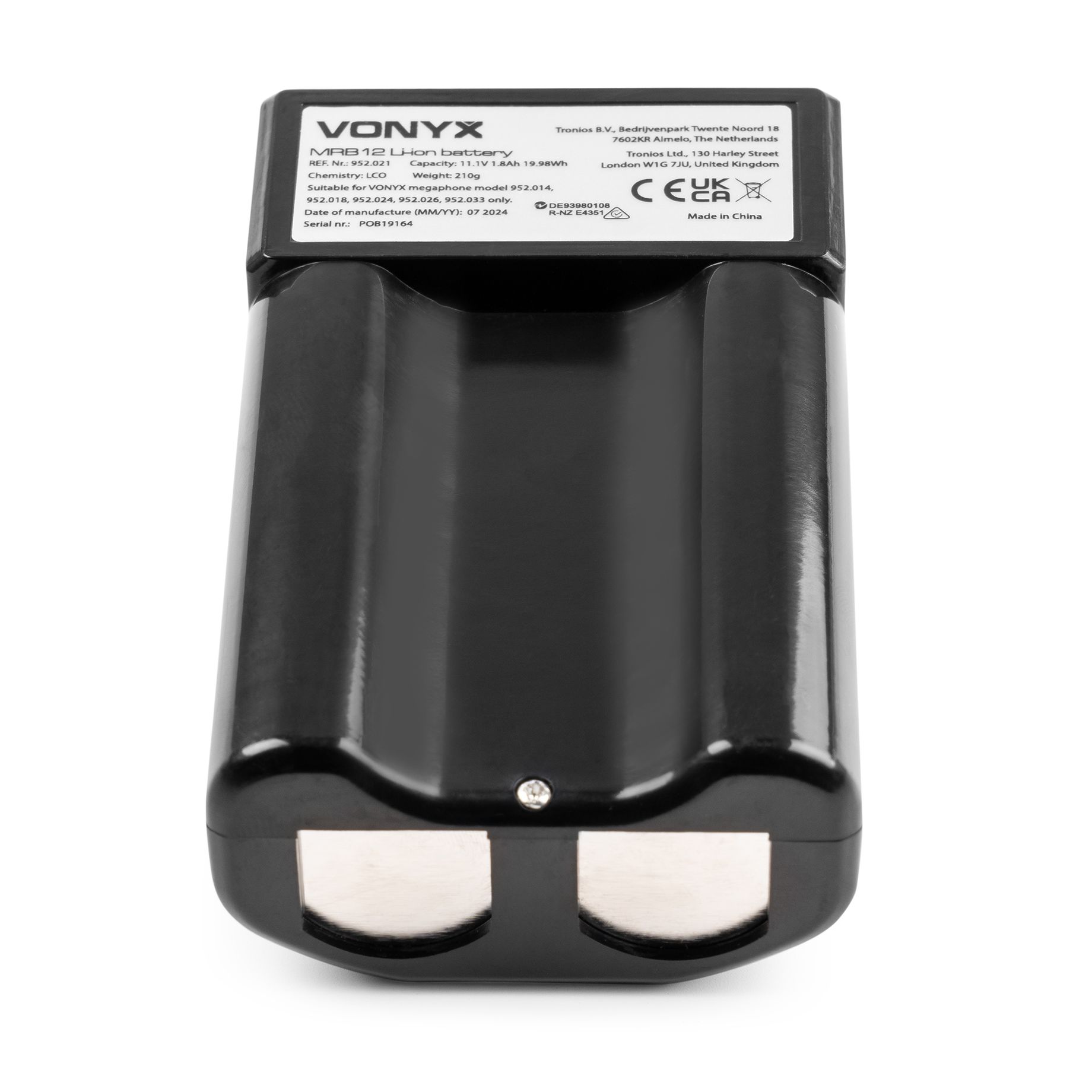 MRB12 Lithium-ion 12V battery pack with charger