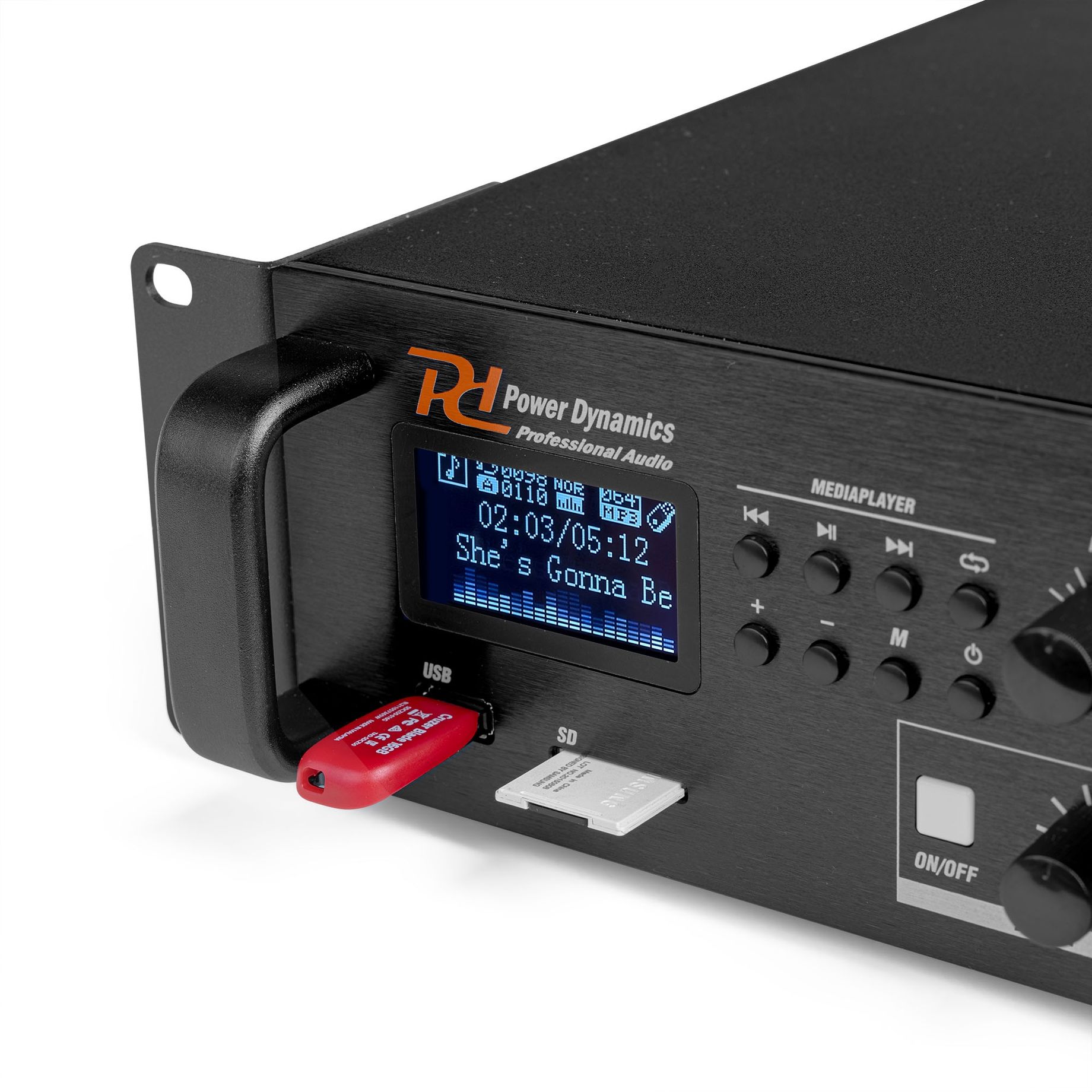 PDV240MP3 PA Mixer Amplifier 240W/100V 4 zones