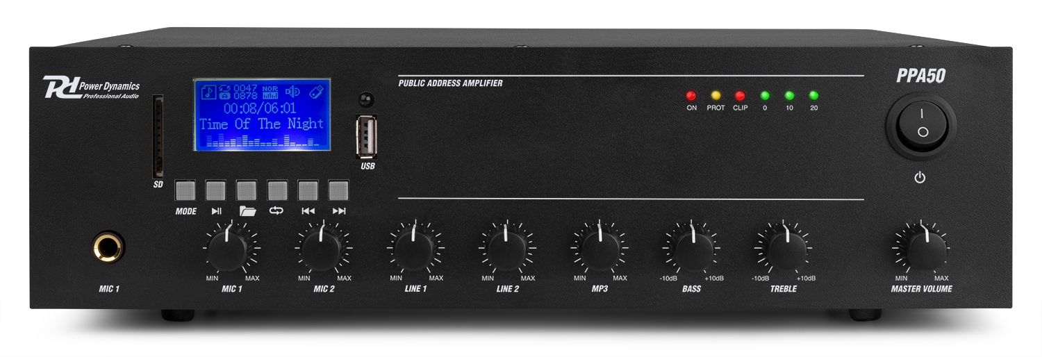 PPA50 100V Mixer-Amplifier 50W