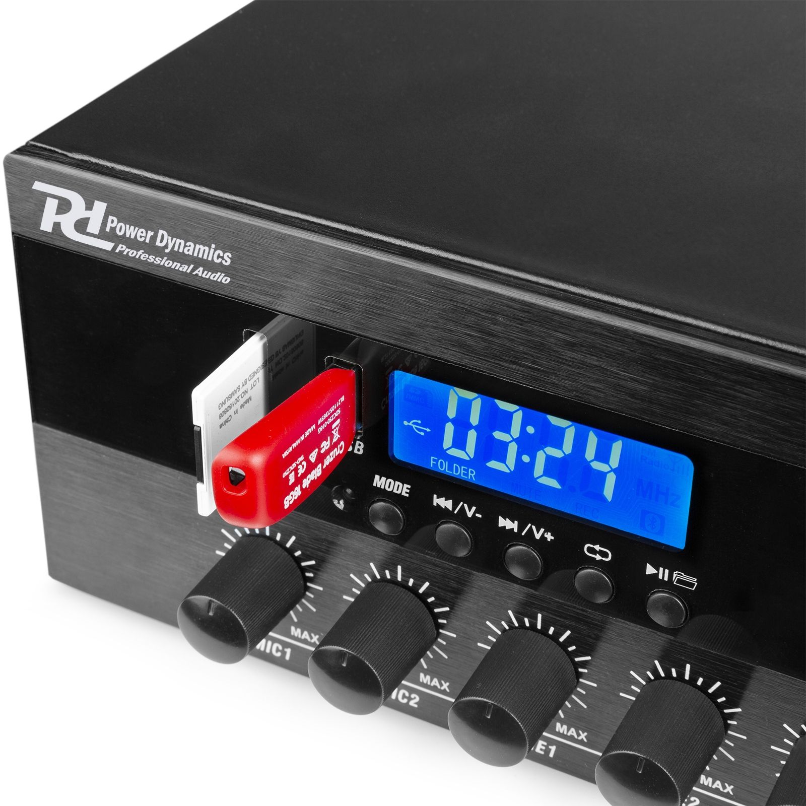 PDW500MP3 PA Mixer Amplifier 500W/100V 6 zones