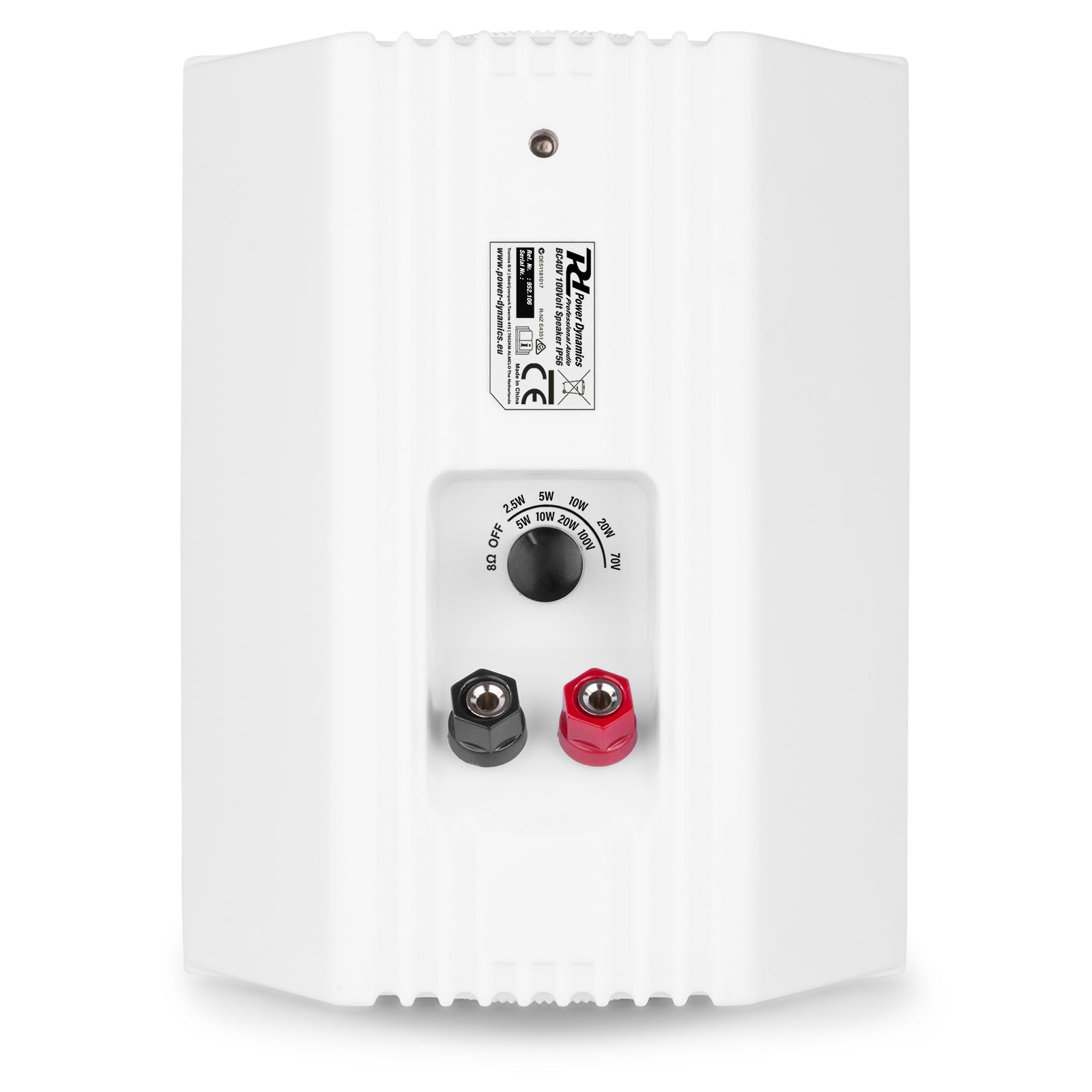 BC40V White Speaker Pair 100V 8 Ohm 4" 100W - IPX5