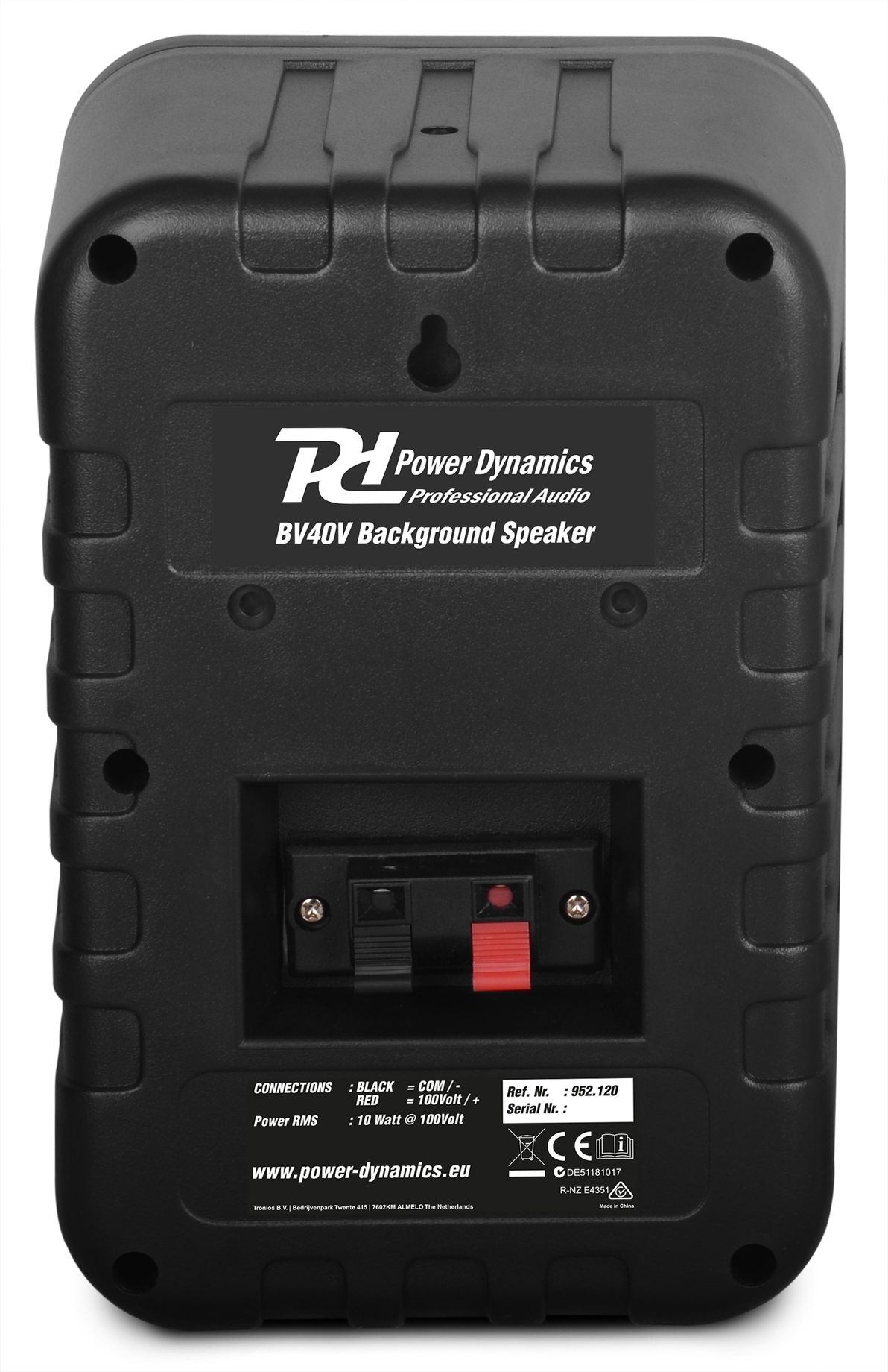 BV40B Background Speaker Set Black 4" 100V