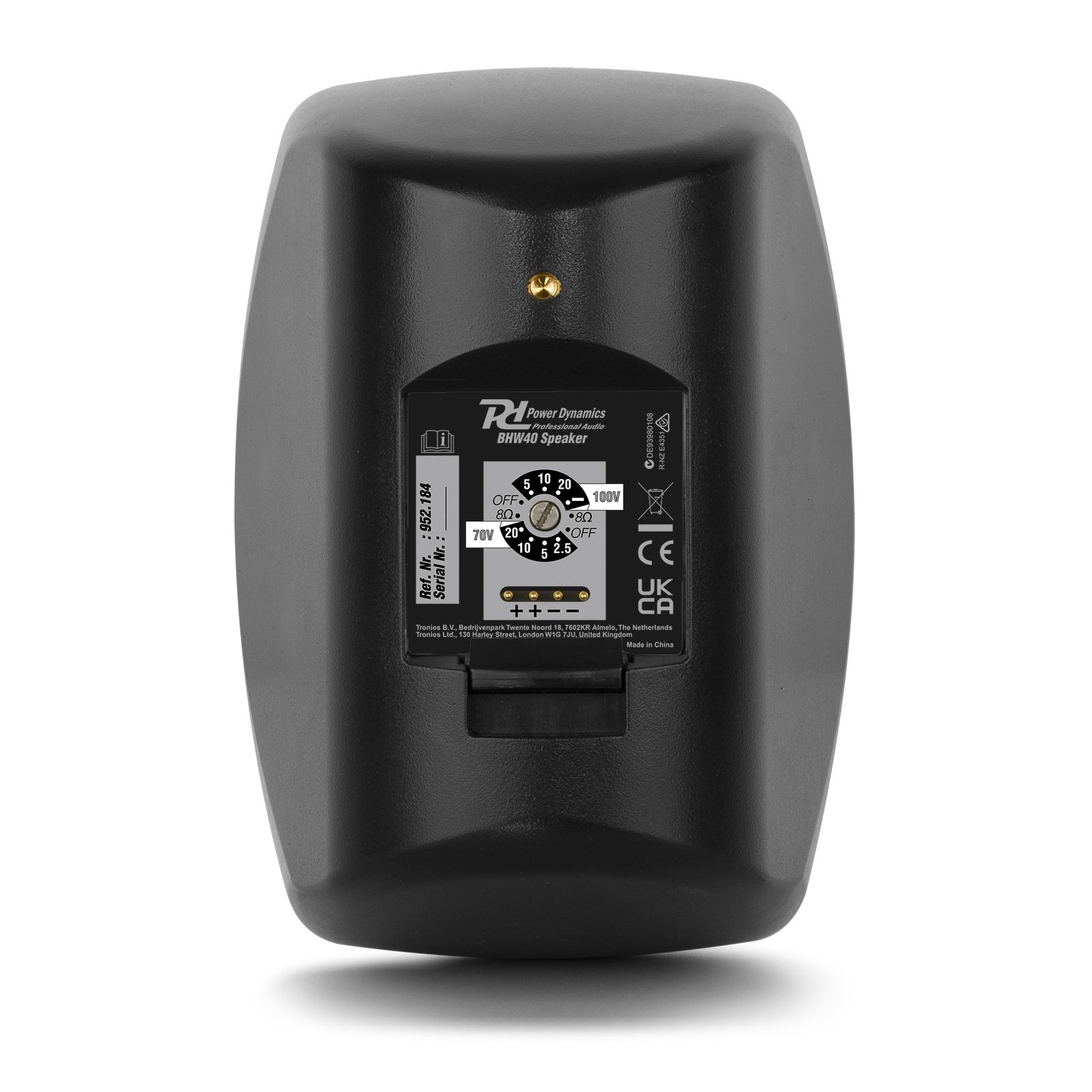 BHW40BK Speaker Set In/Outdoor 4" 60W 100V Black