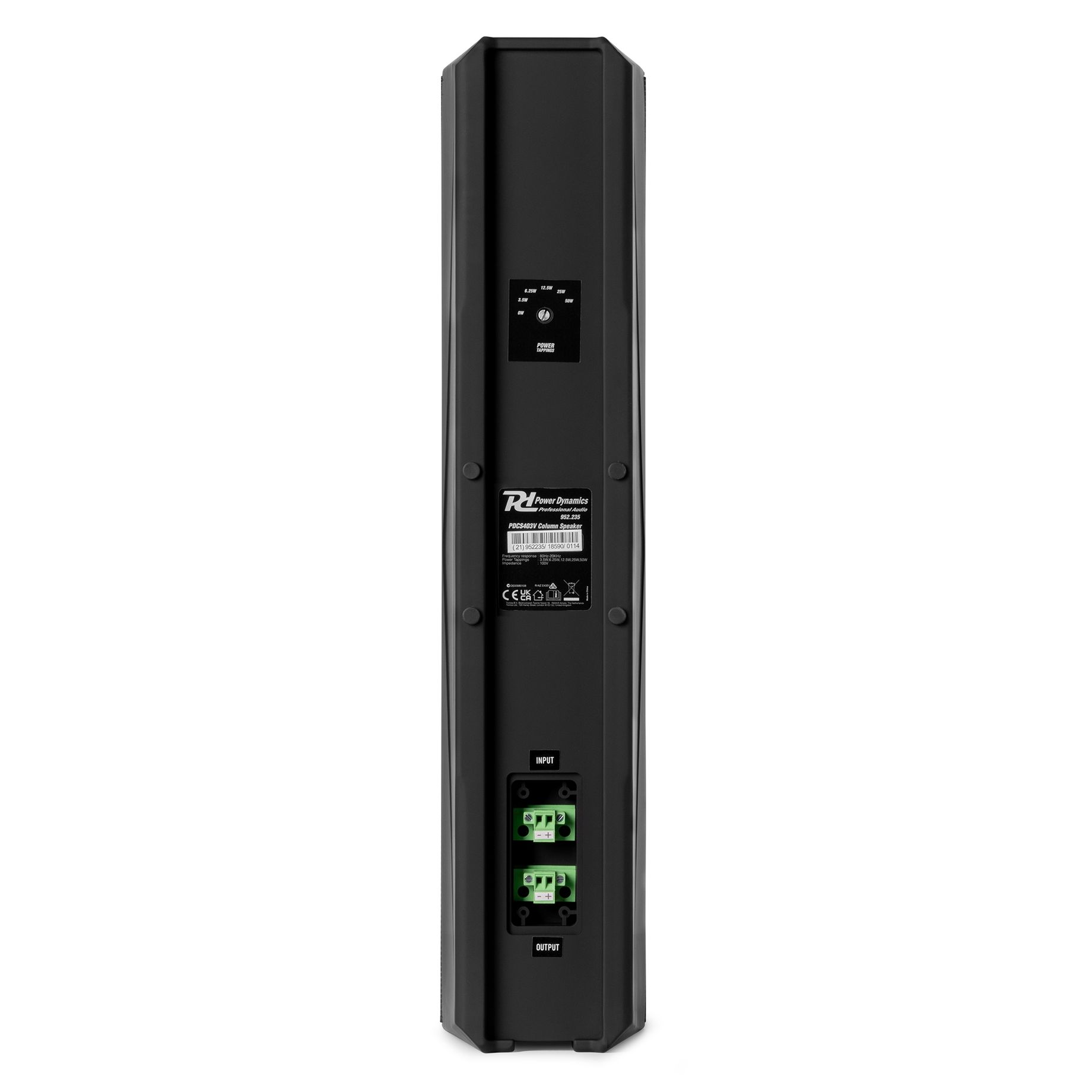 PDCS403V Column Speaker 100V Black