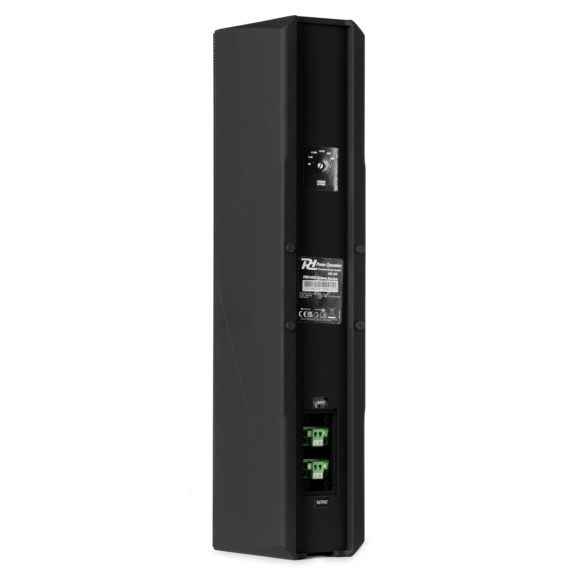 PDCS403V Column Speaker 100V Black