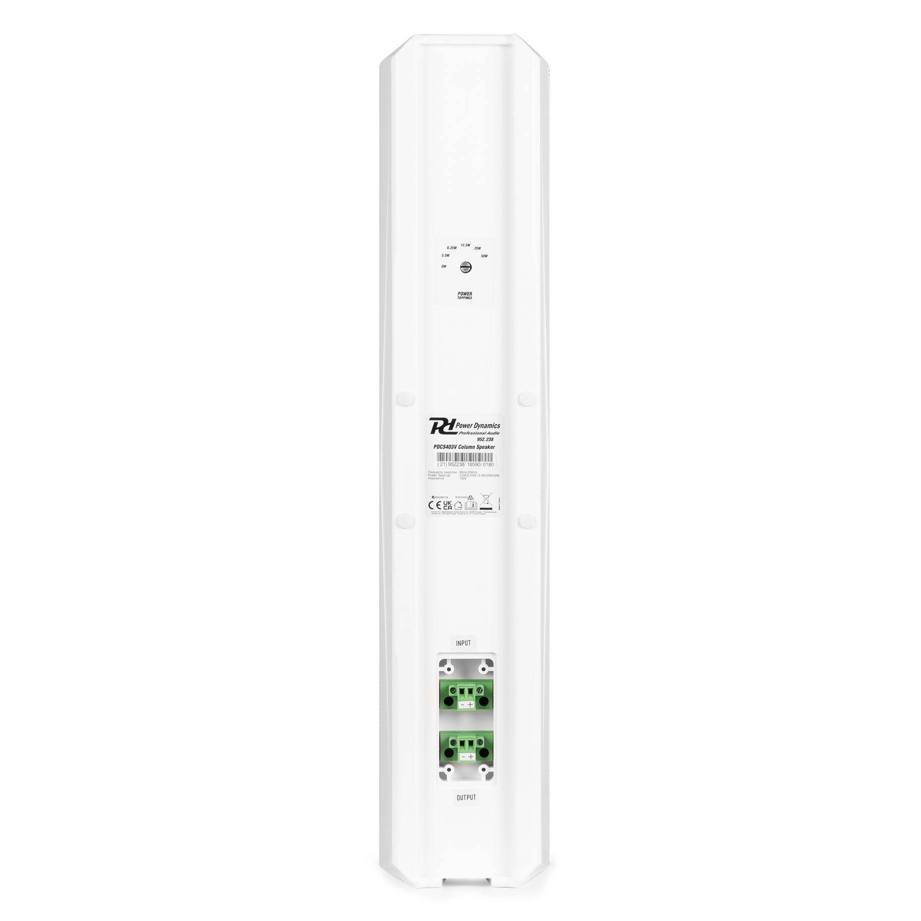 PDCS403V Column Speaker 100V White