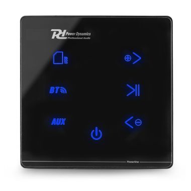 Powerline A100B In-Wall Audio Amplifier BT Black
