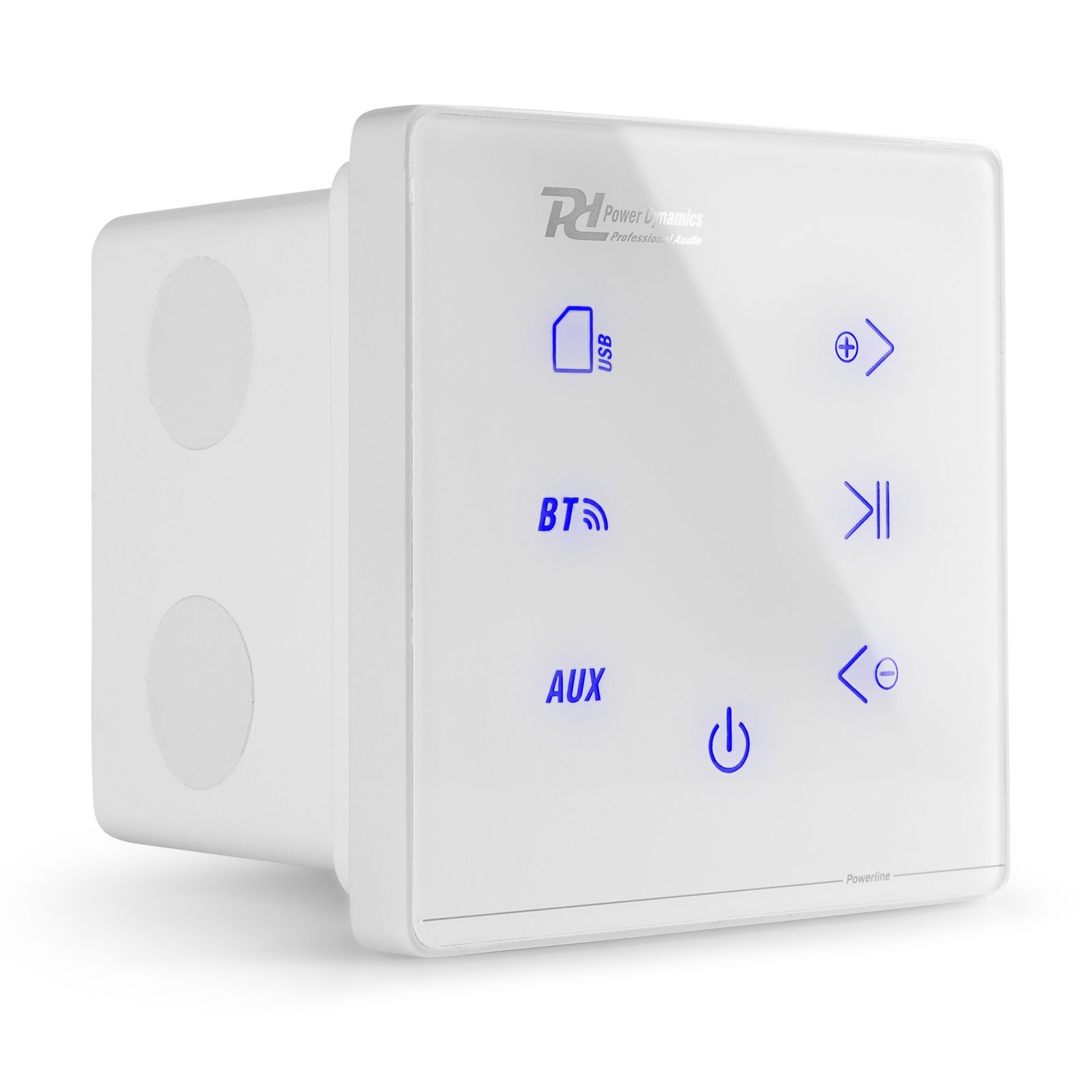 Powerline A50W In-Wall Audio Amplifier BT White