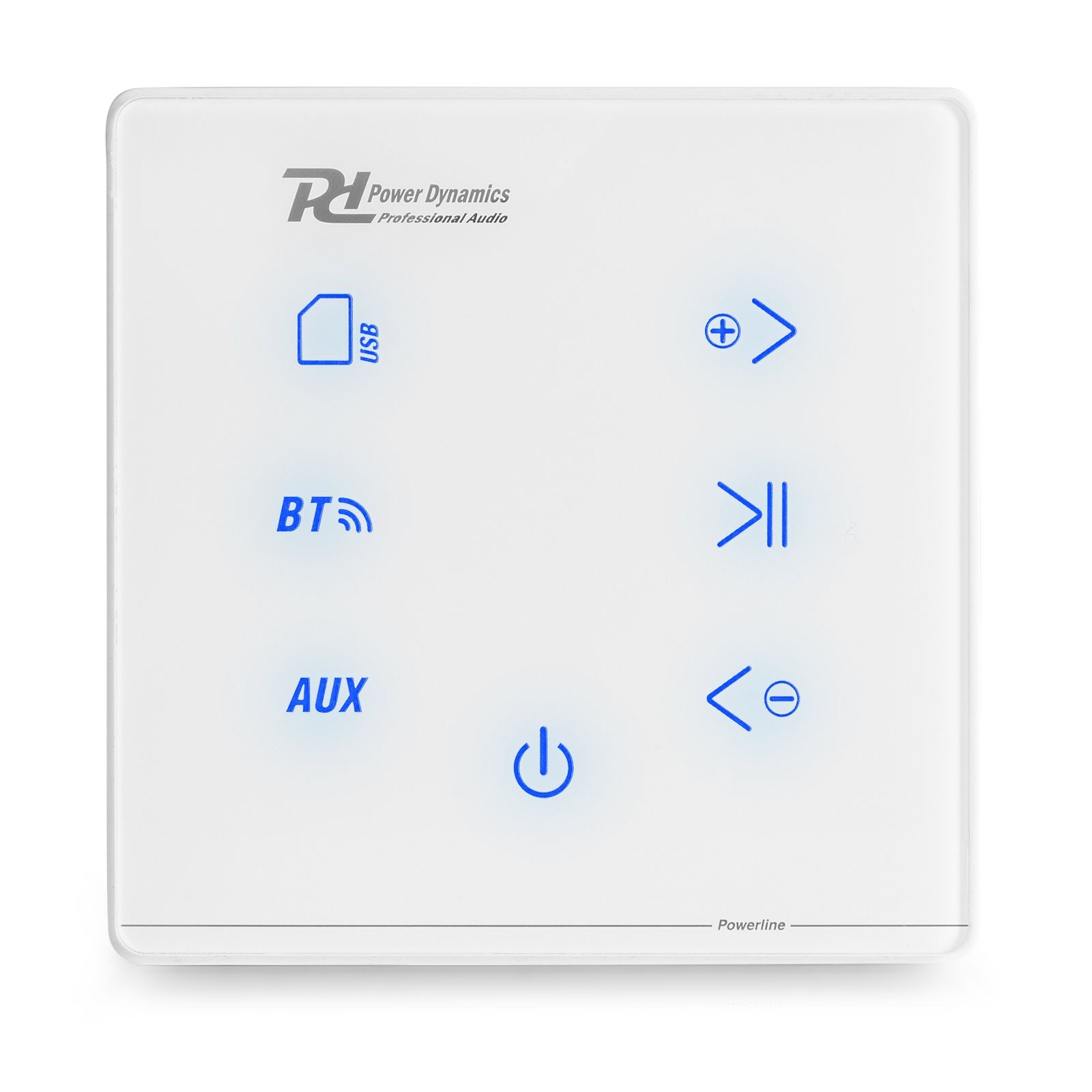 Powerline A50W In-Wall Audio Amplifier BT White