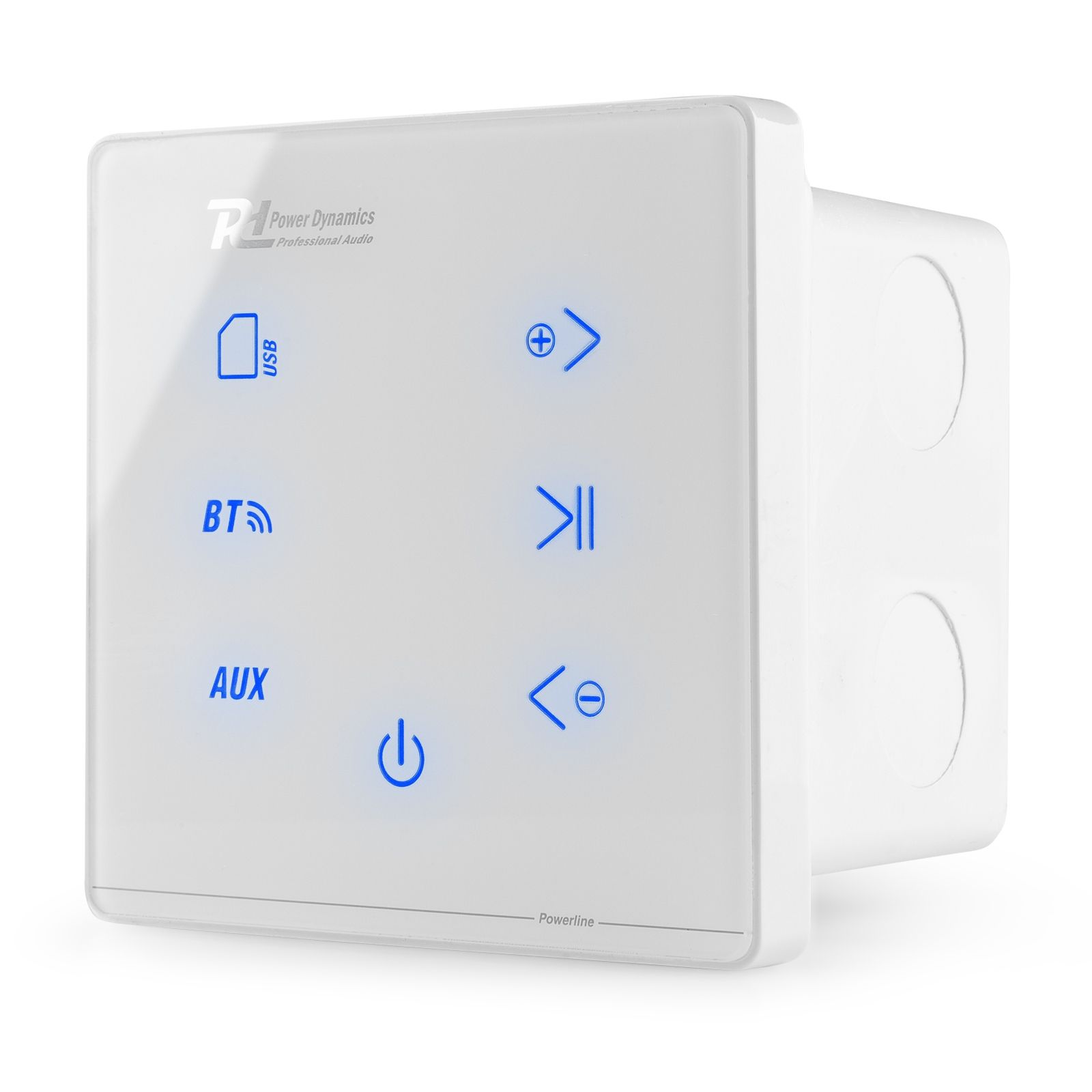 Powerline A50W In-Wall Audio Amplifier BT White