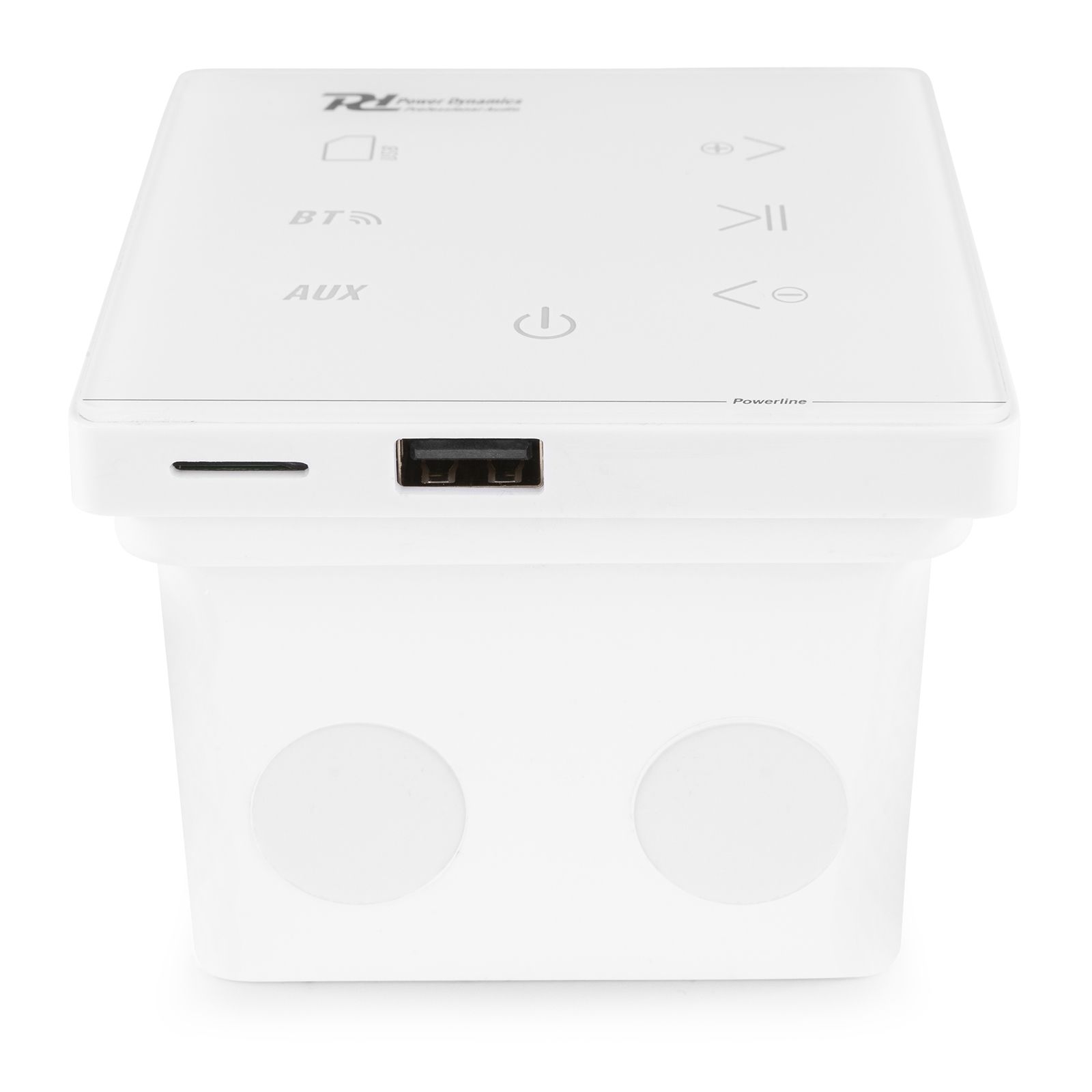 Powerline A100W In-Wall Audio Amplifier BT White