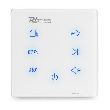 Powerline A100W In-Wall Audio Amplifier BT White