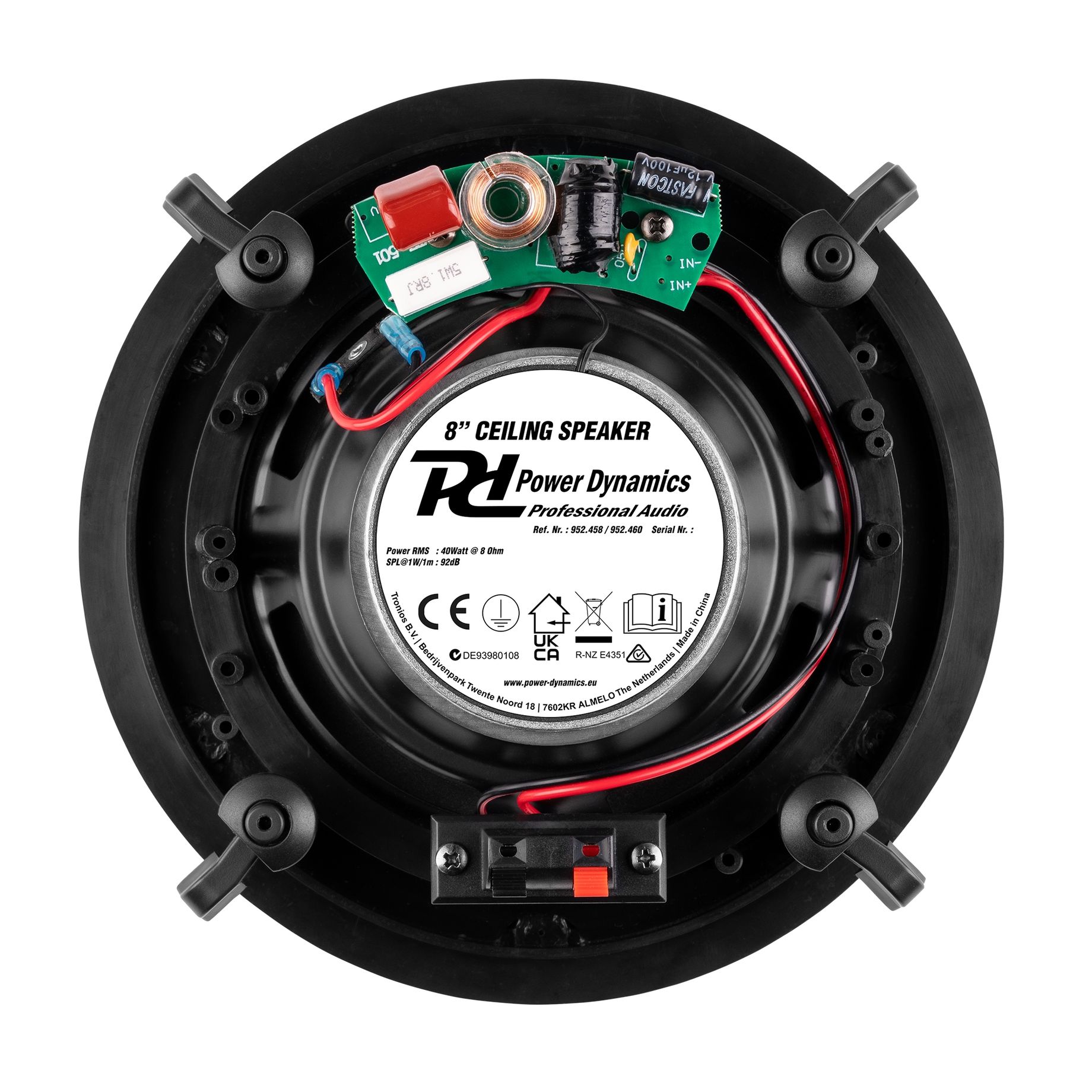 Powerline A100BSet In-Wall Audio Amplifier with 4 Ceiling Speakers
