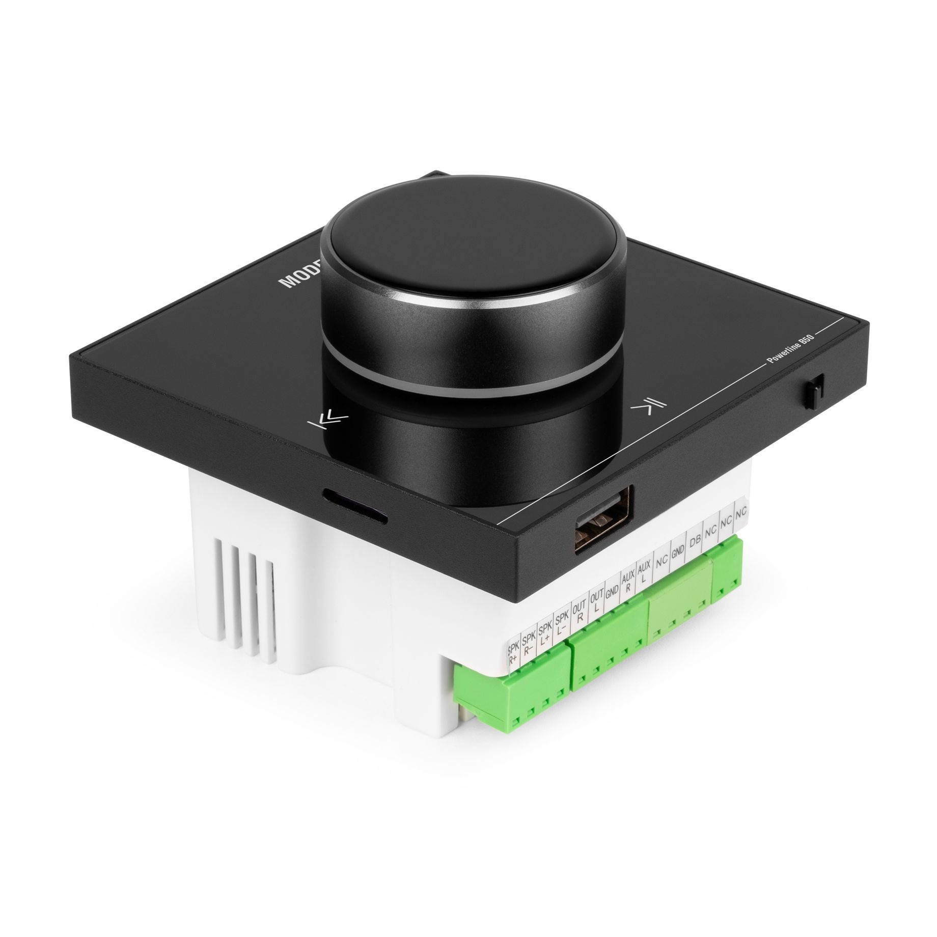 Powerline B50B In Wall Audio Amplifier BT/LCD Black