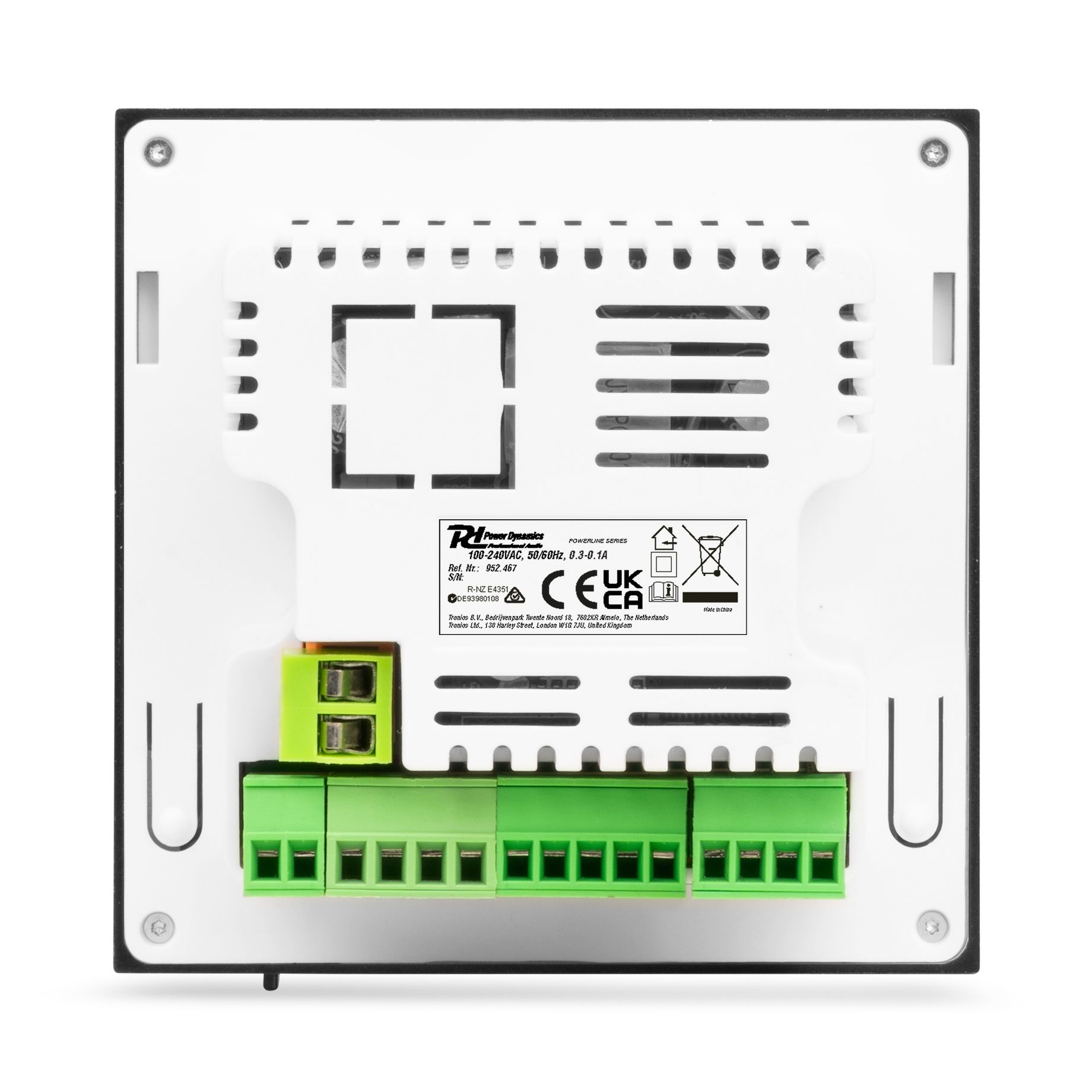 Powerline B50W In Wall Audio Amplifier BT/LCD White