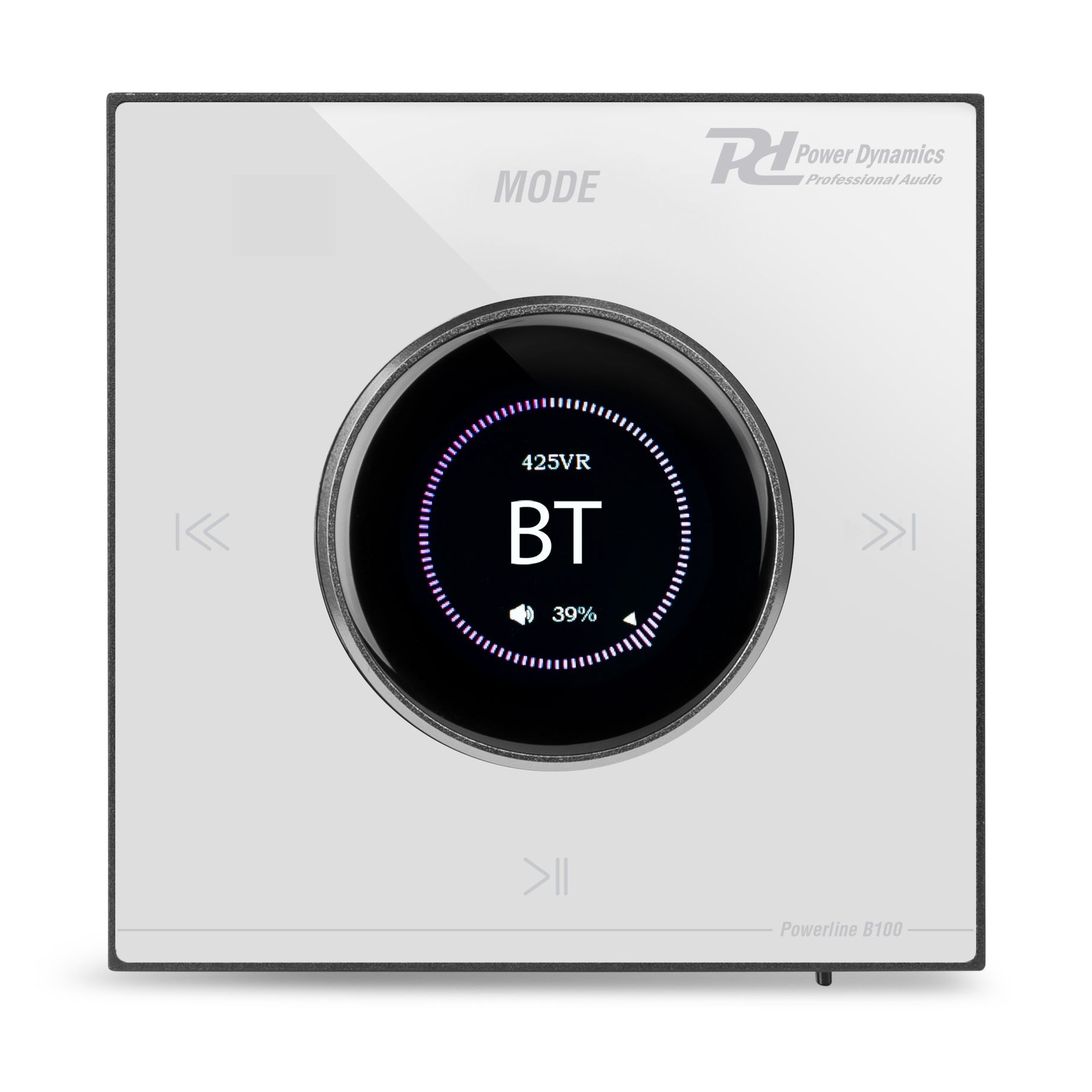 Powerline B100W In Wall Audio Amplifier BT/LCD White