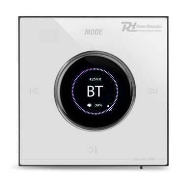 Powerline B100W In Wall Audio Amplifier BT/LCD White