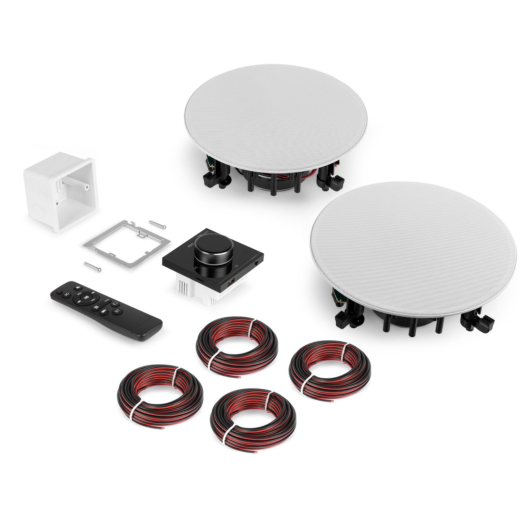 Powerline B50BSet In-Wall Audio Amplifier with 2 Ceiling Speakers