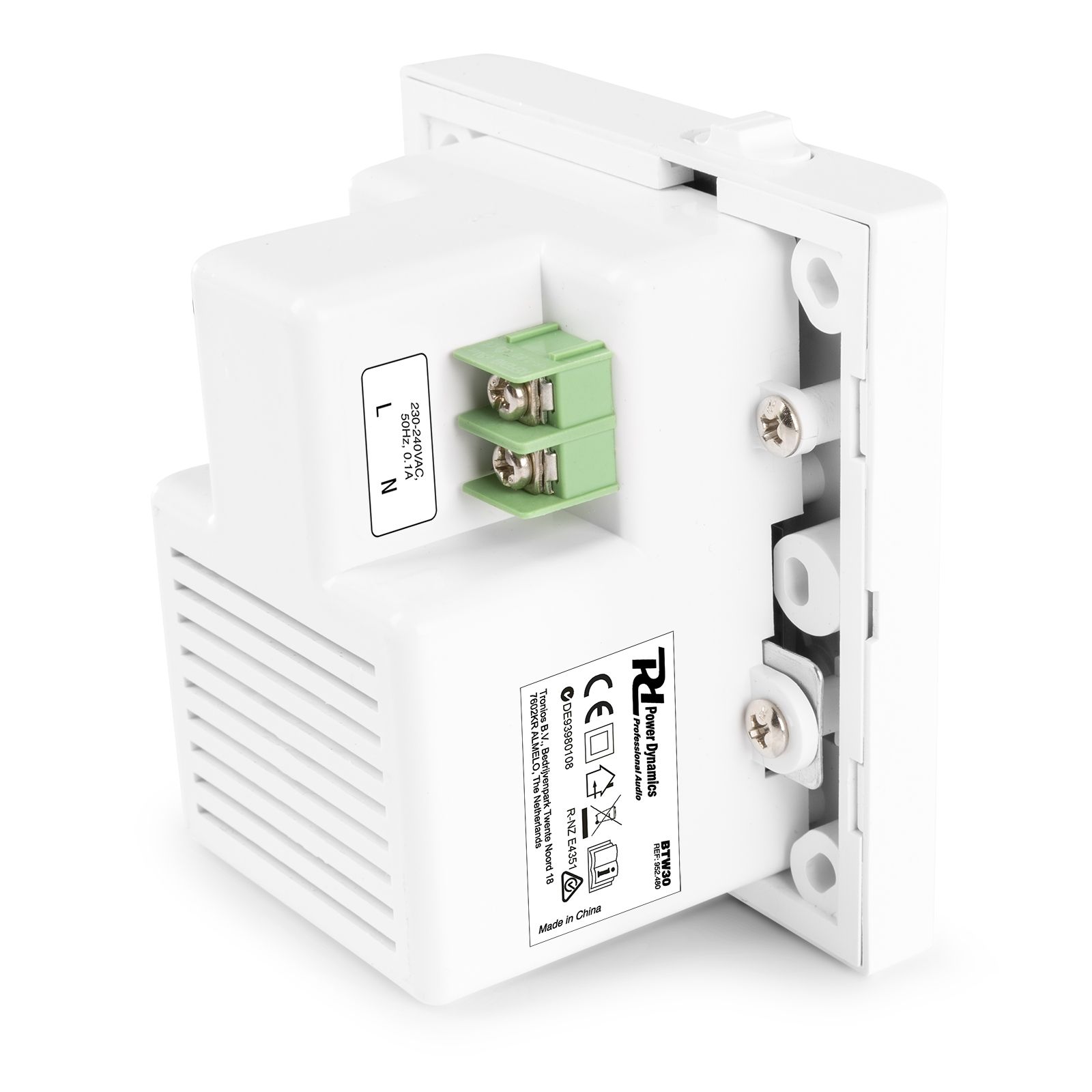 BTW30 In-Wall Mounted Audio System 2x 15W BT