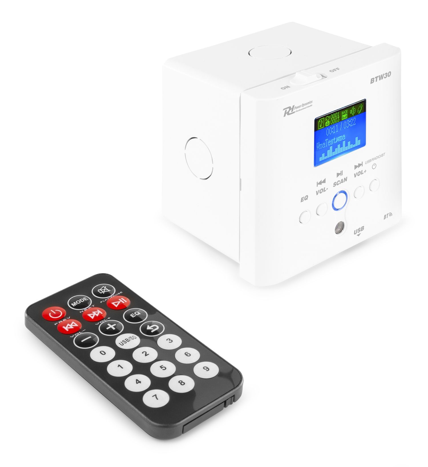 BTW30 In-Wall Mounted Audio System 2x 15W BT