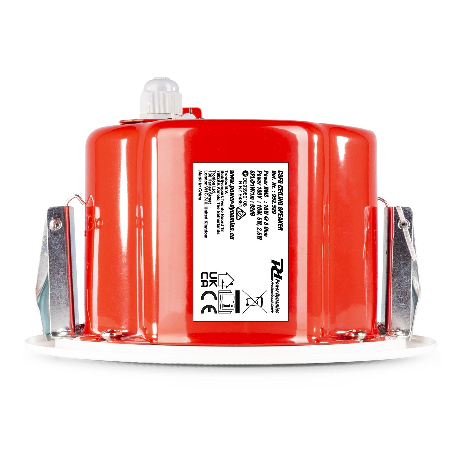 CSF6 Ceiling Speaker with Protection Cover 6,5” 100V