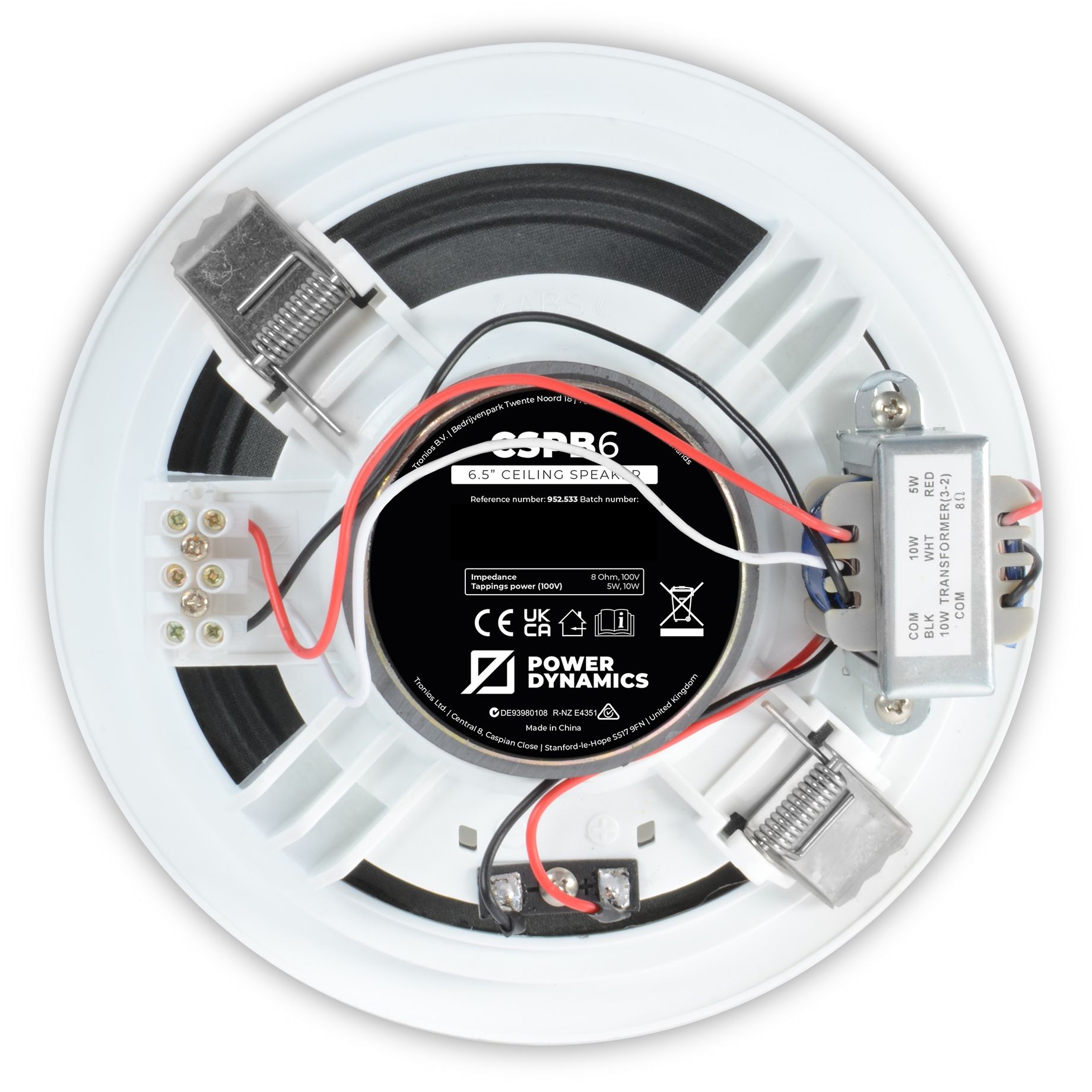 CSPB6 Ceiling Speaker 100V 6.5" White