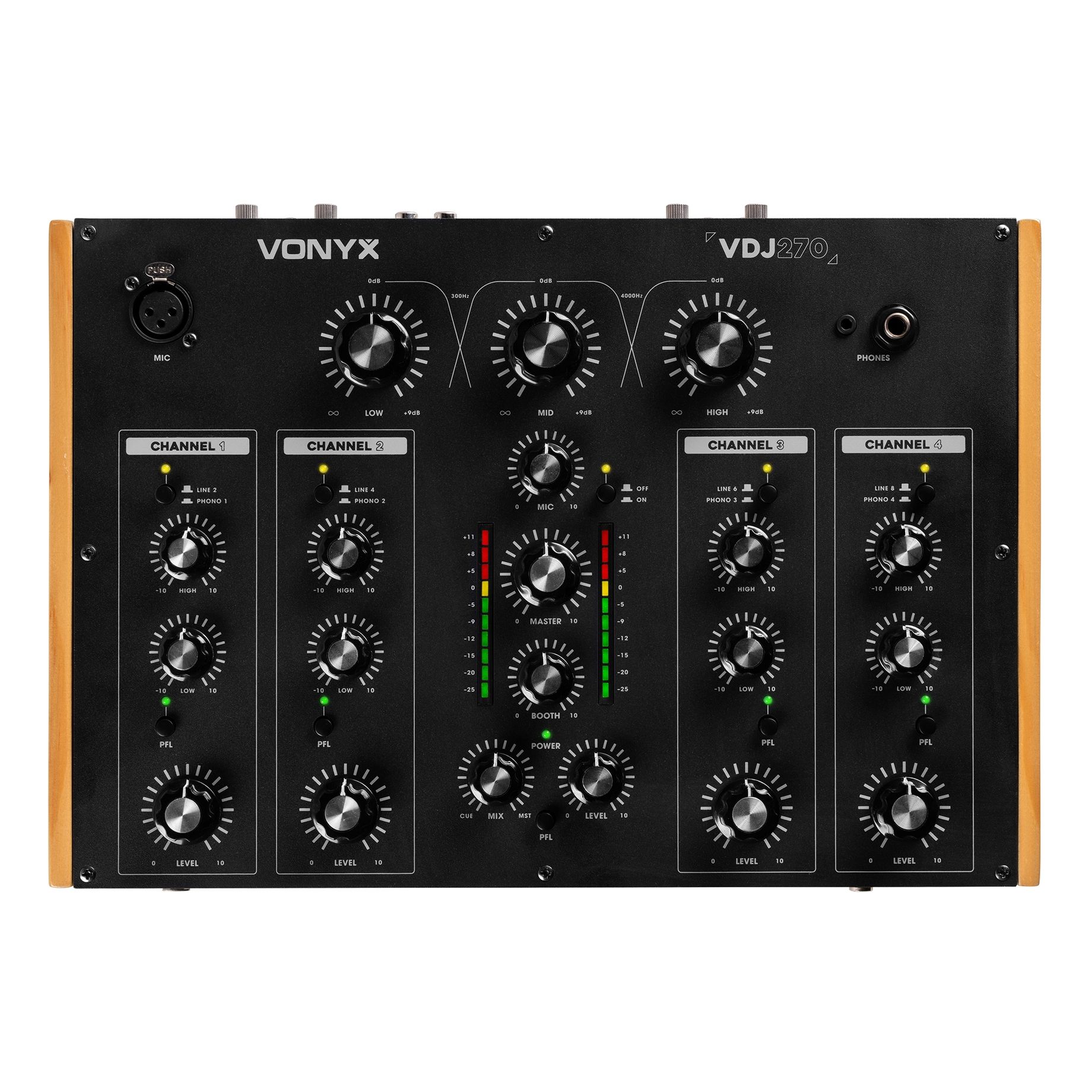 VDJ270 4-Channel DJ Rotary Mixer