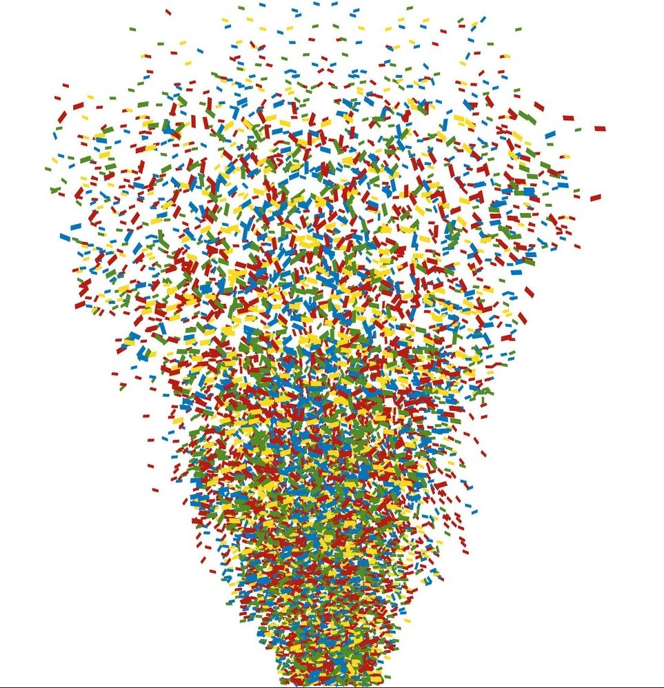 CNF1 Confetti Multi Colour 1KG