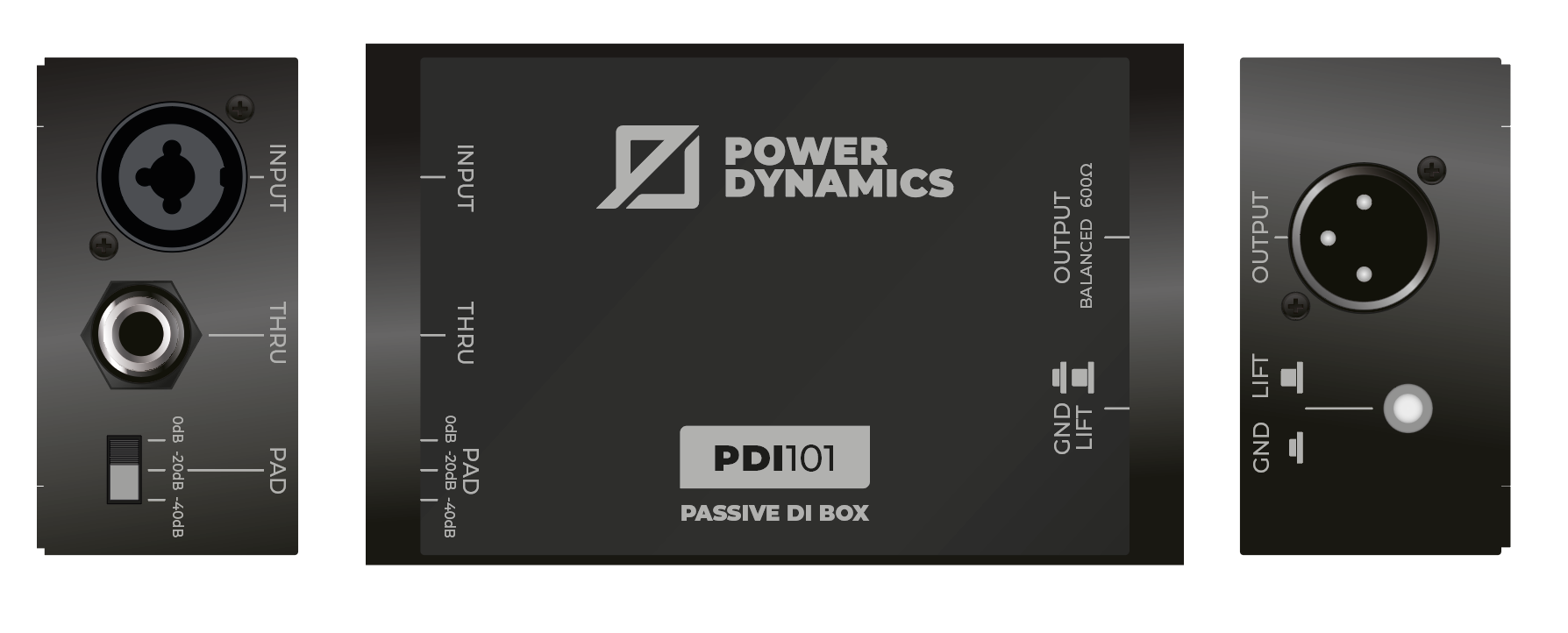 PDI101 Mono Passive DI Box
